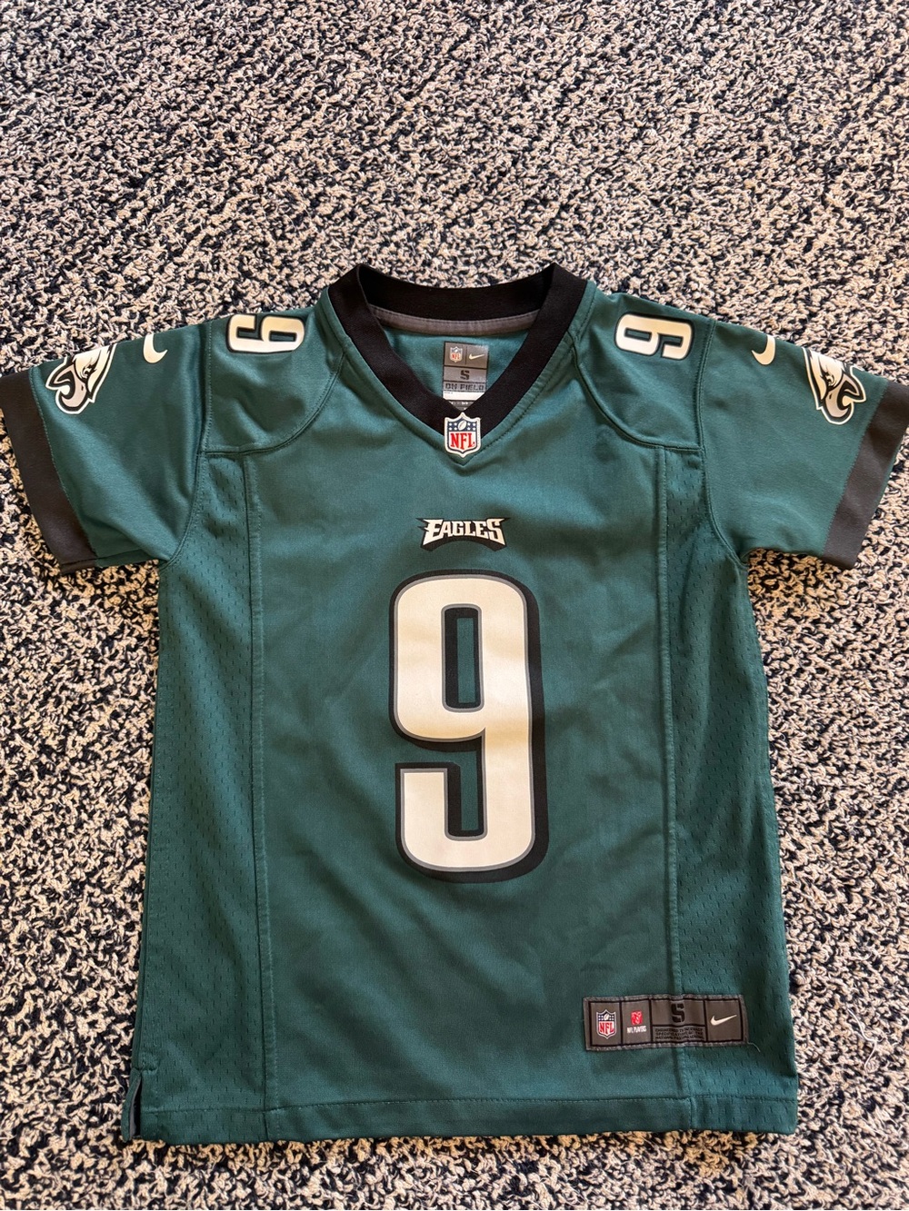 Nike Kids Philadelphia Eagles Green #9 Jersey